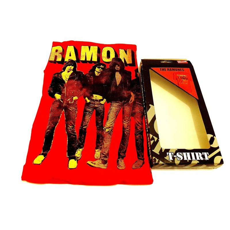 T Shirt  Ramones - Band Stand  M Red Bravado