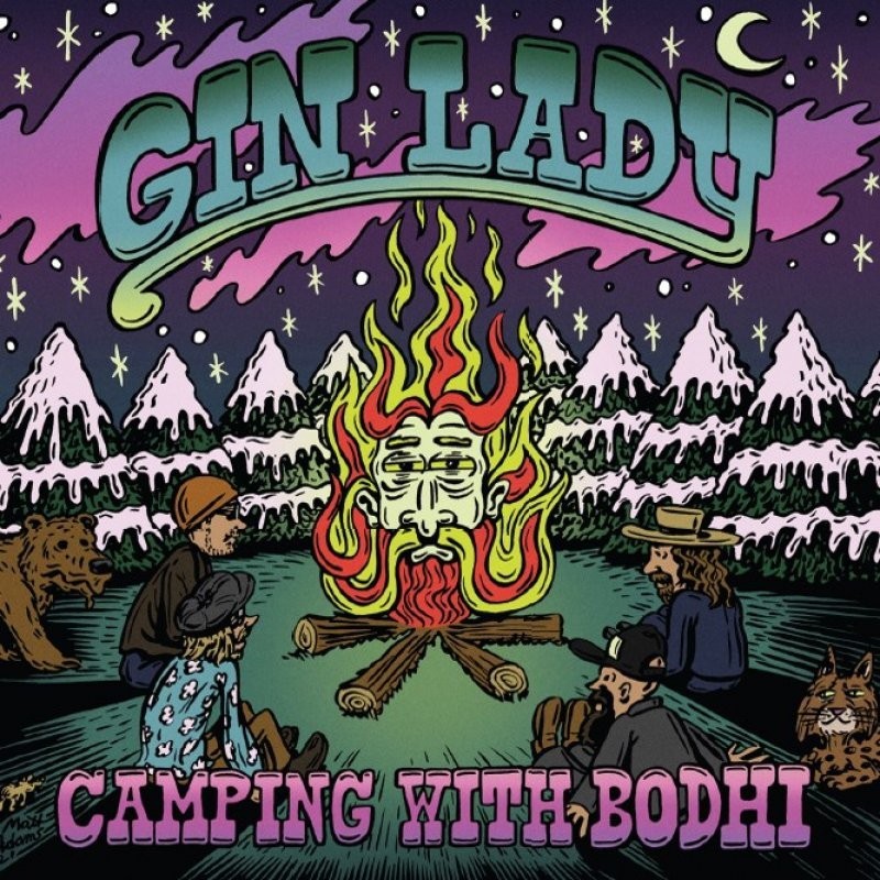 Ban Kluisje Mona Lisa Gin Lady - Camping With Bodhi Lp Red/Purple/White/Blue Marbled Coloured  Vinyl Limited Edition Of 200 Copies Gatefold Sleeve